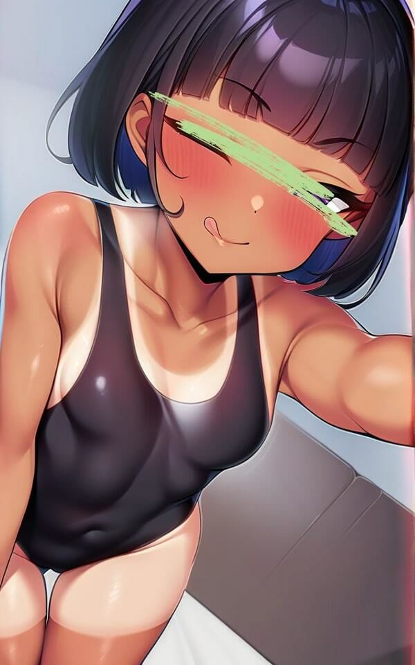 ロリっぽい彼女にスク水を着るようお願いしてみた！ サンプル1ページ目
