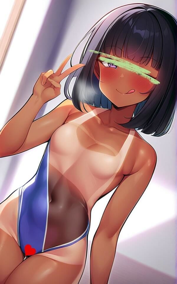 ロリっぽい彼女にスク水を着るようお願いしてみた！ サンプル5ページ目