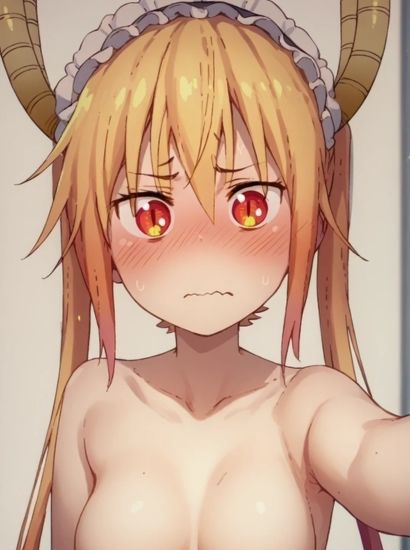 小林さんちのメイドラゴンのトールから送られてきた自撮り写真 サンプル2ページ目