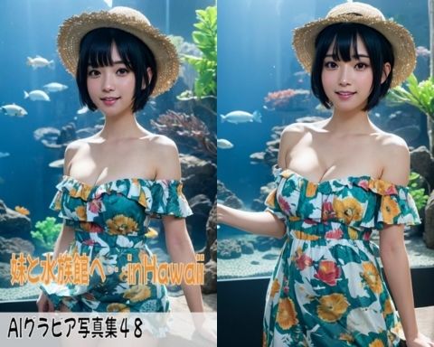 AIグラビア写真集48〜妹と水族館へ・・・in Hawaii〜 サンプル1ページ目