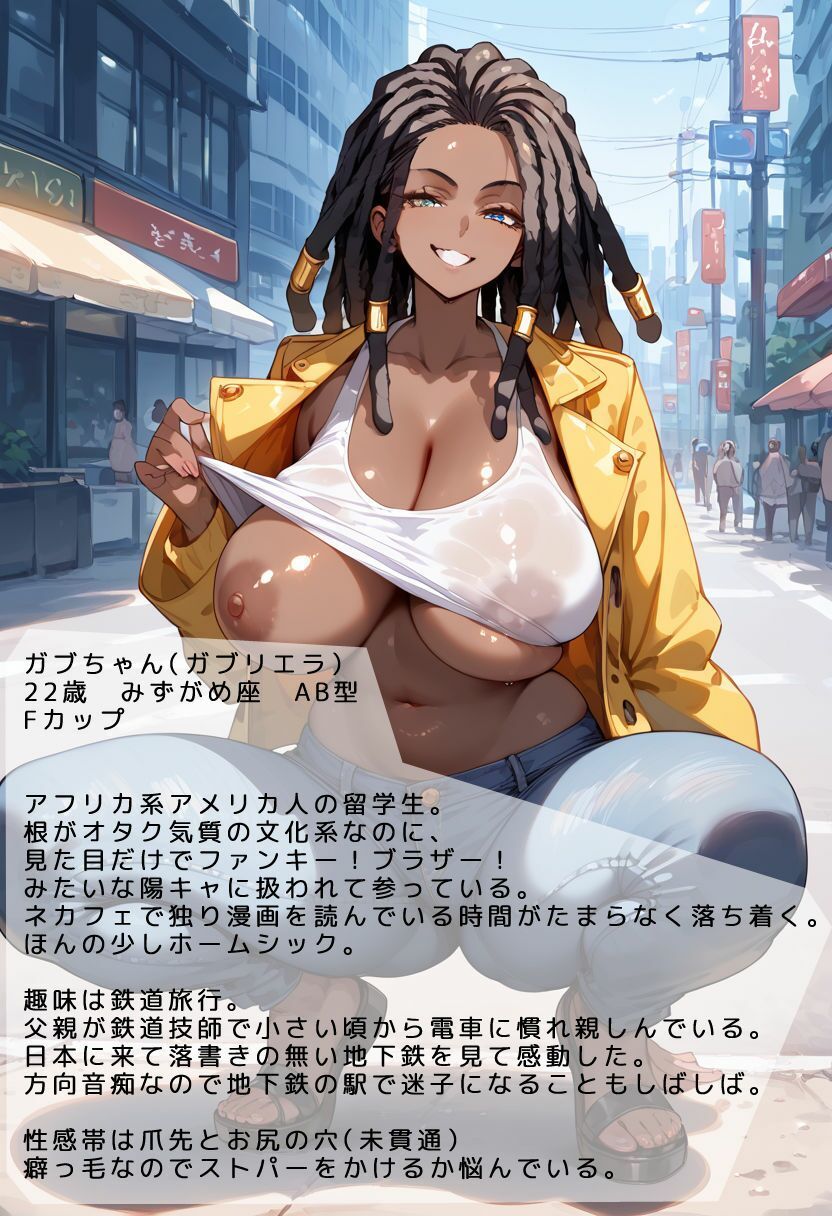 レンタルおちんぽ屋さん〜黒人美女編 サンプル2ページ目