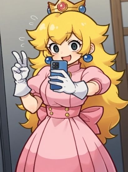 マリオのピーチ姫から送られてきた自撮り写真 サンプル1ページ目