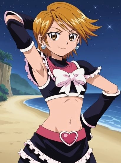 プリキュアのキュアブラックから送られてきた自撮り写真 サンプル1ページ目