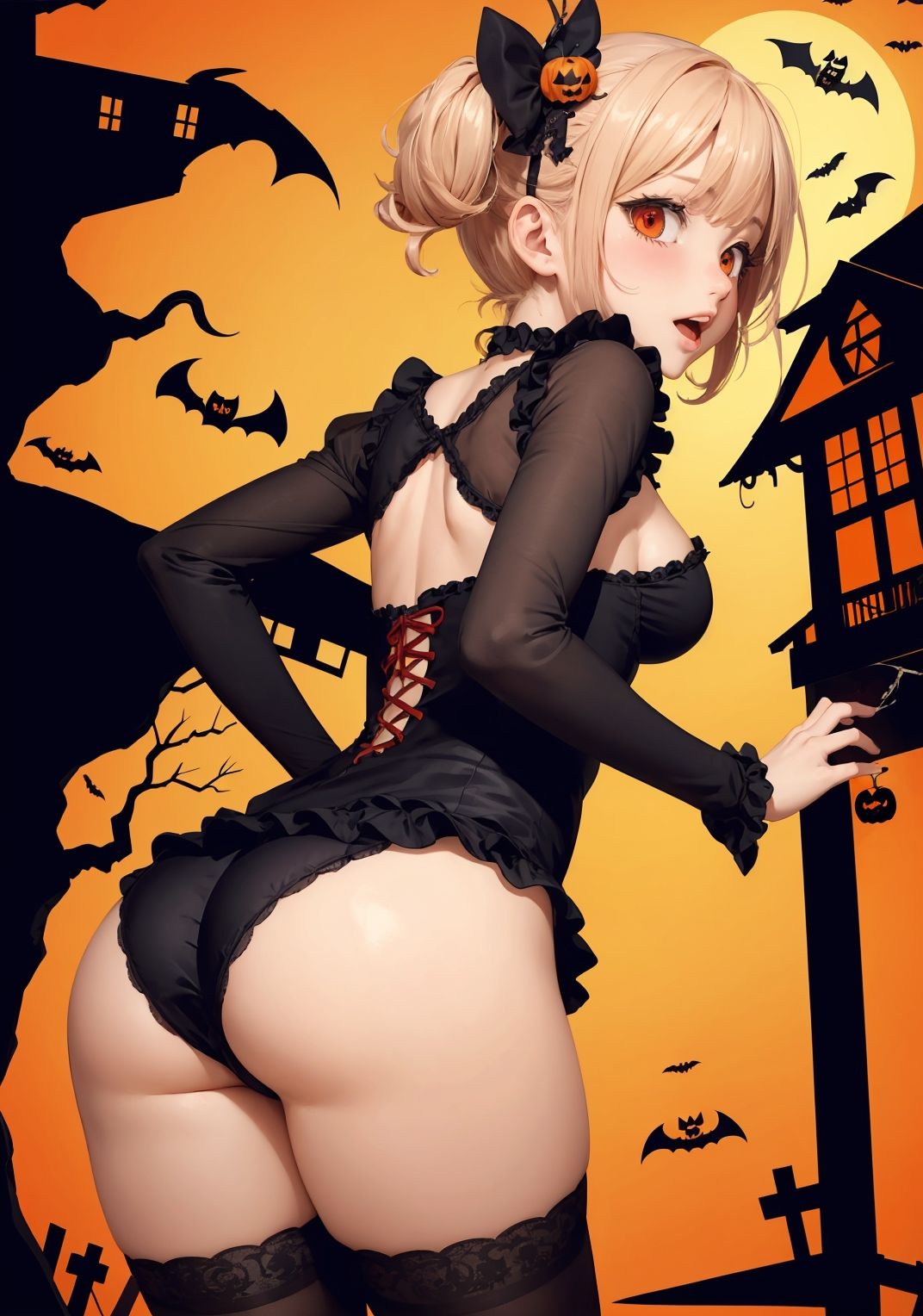 【ハロウィン美少女AIイラスト集】AI HALLOWEEN MODE【PNG97枚/PDF付】 サンプル4ページ目