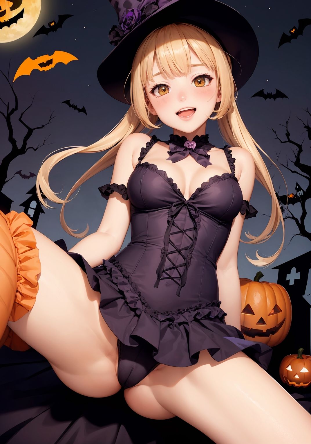 【ハロウィン美少女AIイラスト集】AI HALLOWEEN MODE【PNG97枚/PDF付】 サンプル6ページ目