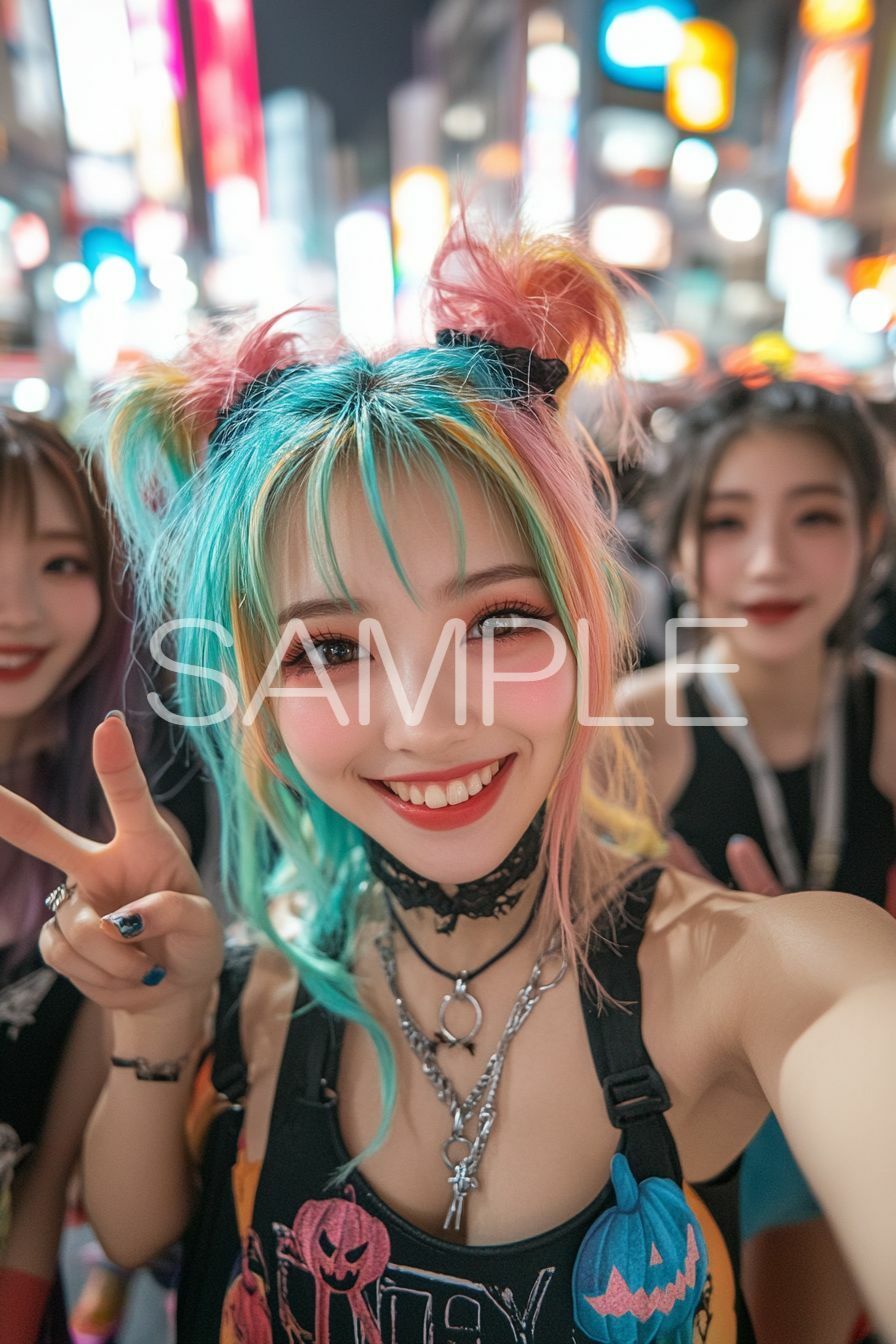 AI美女図鑑〜ハロウィン編〜 サンプル5ページ目