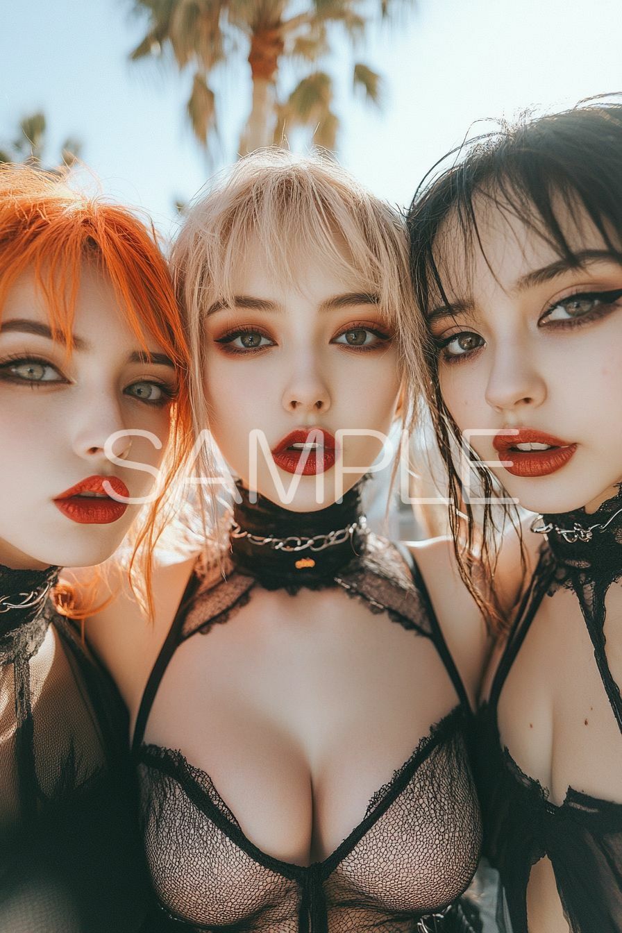 AI美女図鑑〜ハロウィン編〜 サンプル6ページ目