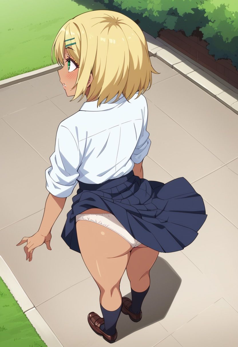黒ギャルJK風チラ サンプル7ページ目