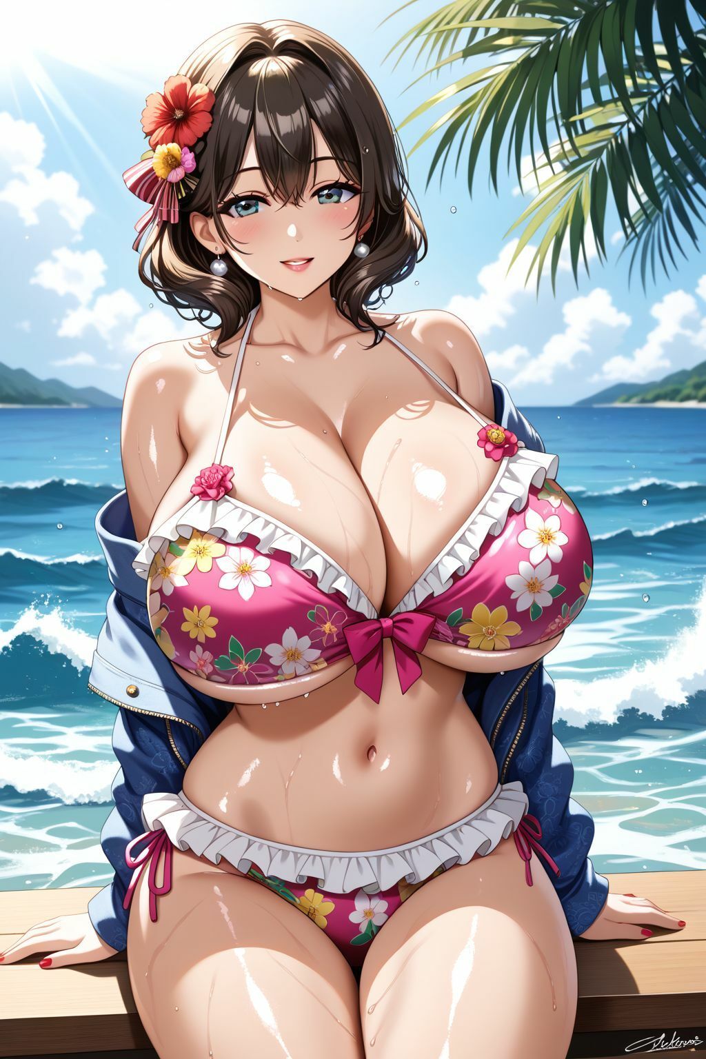 夏色ビキニコレクション〜超乳編1 サンプル10ページ目