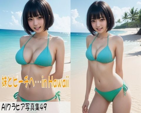 AIグラビア写真集49〜妹とビーチへ・・・in Hawaii〜 サンプル1ページ目