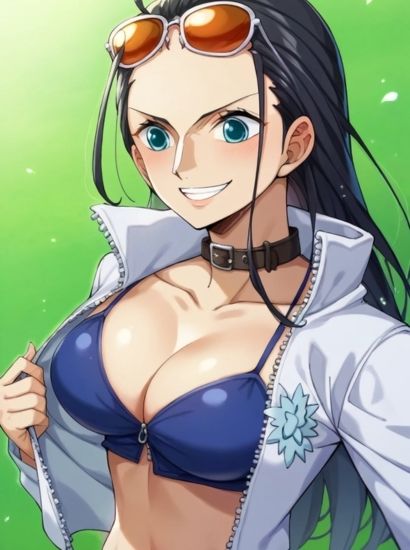 ワンピースのニコロビンから送られてきた自撮り写真 サンプル1ページ目