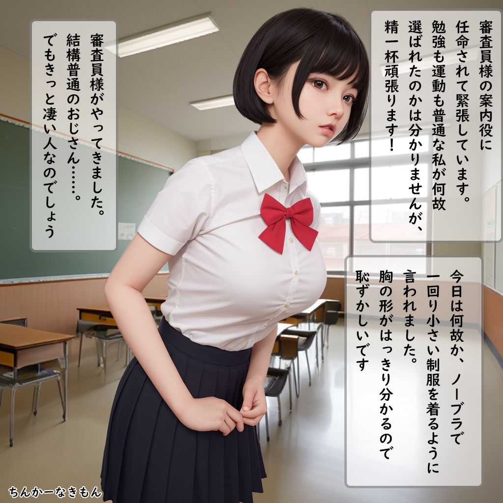 〇校の格付け審査員に性接待させられるJK達 サンプル2ページ目