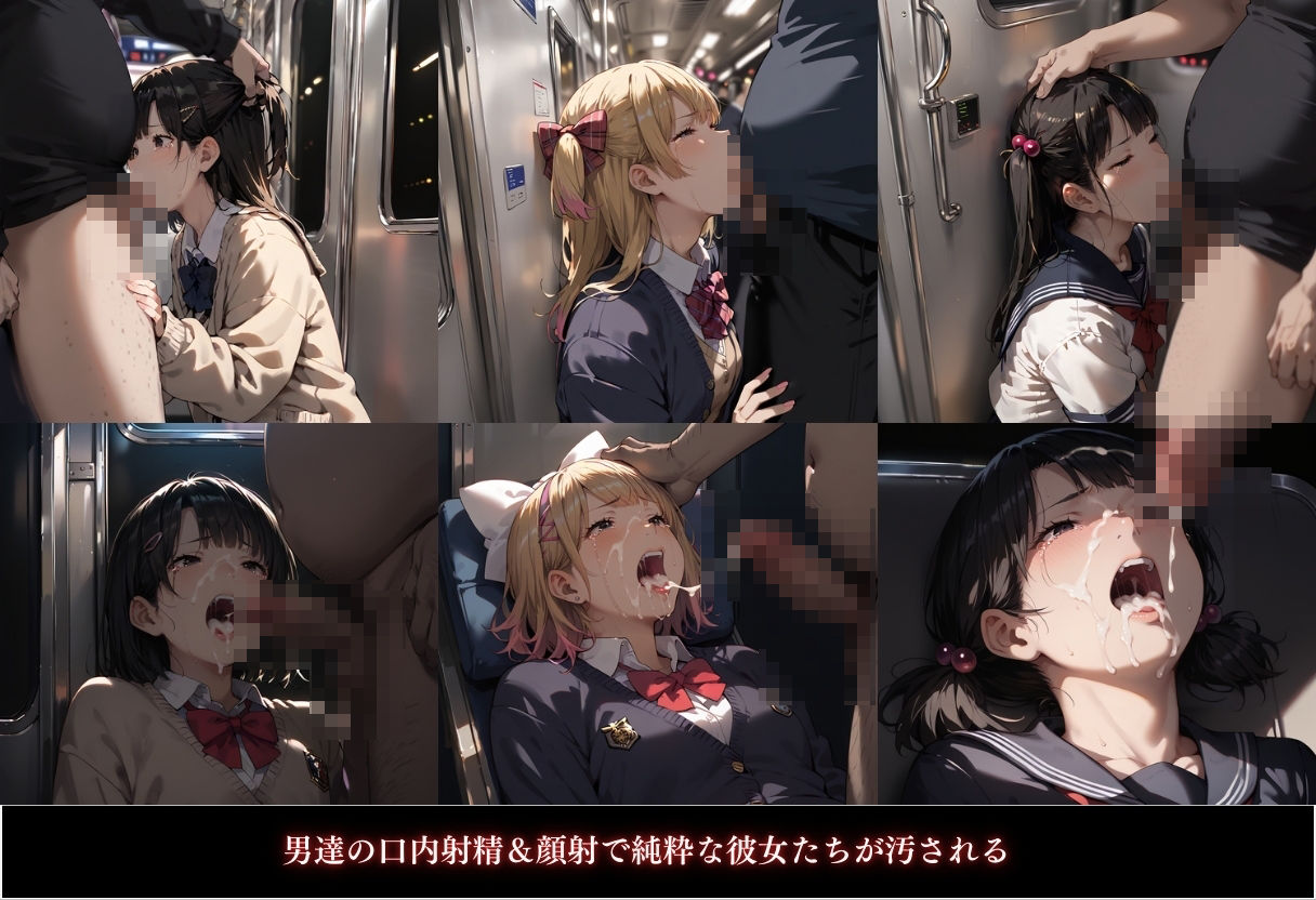 電車痴●〜狙われた3人の女子校生〜 サンプル4ページ目