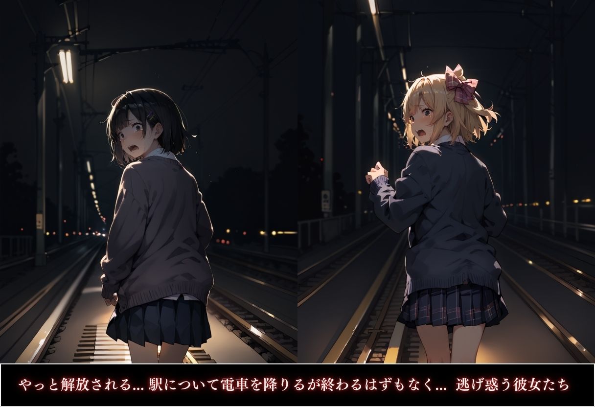電車痴●〜狙われた3人の女子校生〜 サンプル5ページ目