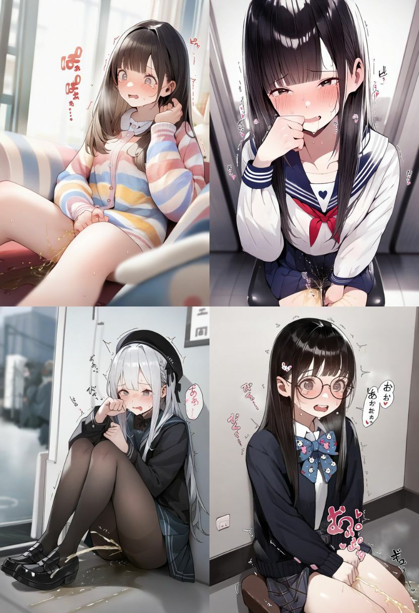 おしっこ・お漏らし少女［446枚］ サンプル3ページ目