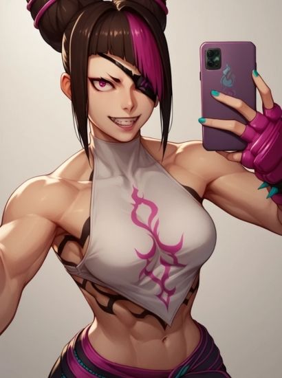 ストリートファイターのジュリから送られてきた自撮り写真 サンプル1ページ目