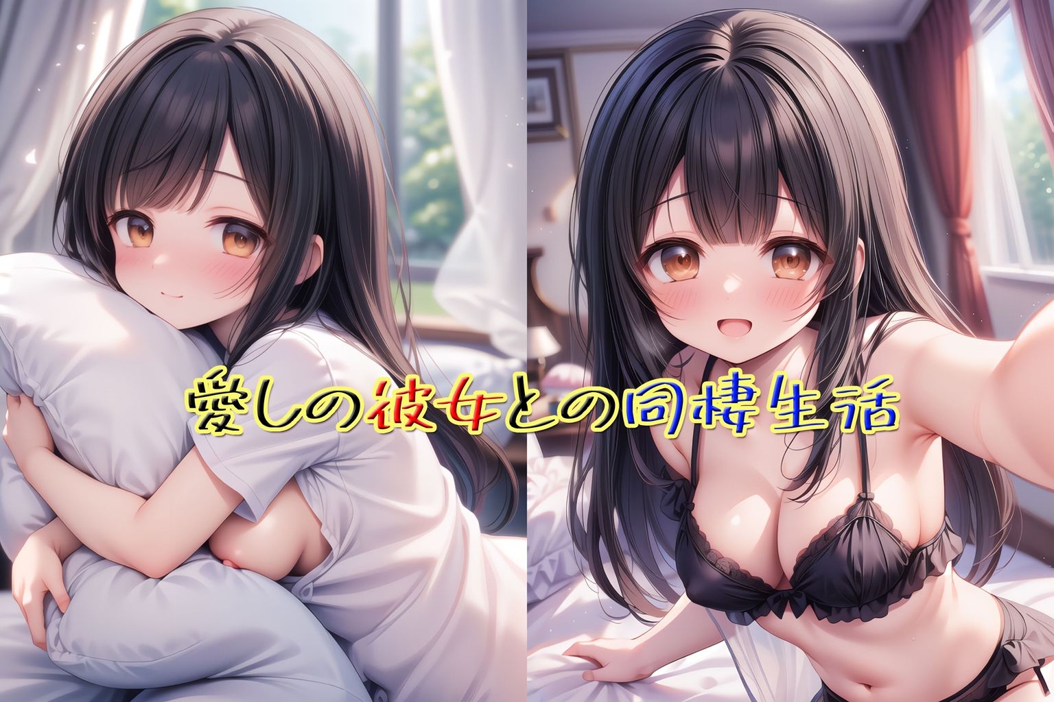 黒髪ロングの恋人とのラブラブ同棲生活〜そして結婚・ボテ腹ハッピーエンド〜 サンプル1ページ目