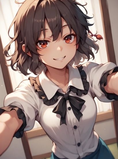 東方Projectの射命丸文から送られてきた自撮り写真 サンプル1ページ目