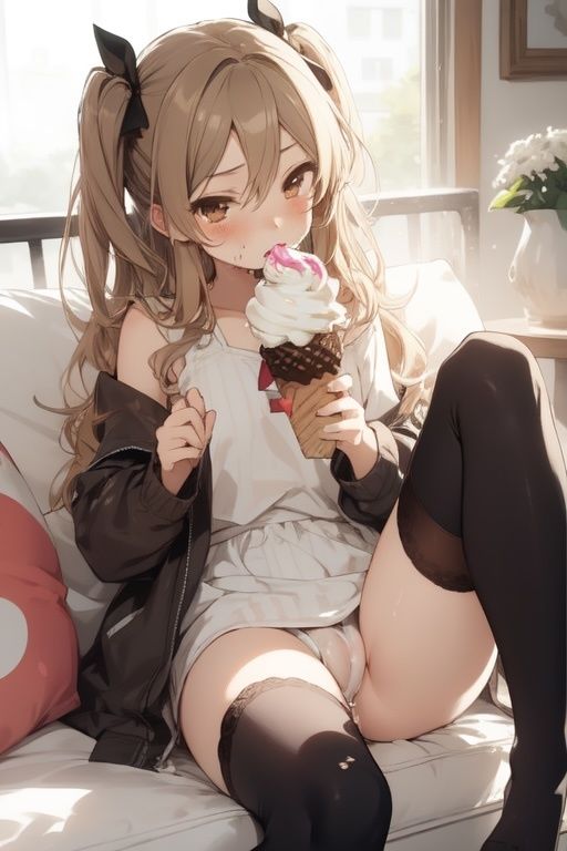 虹かけ誌 ガールズ＆パンツァー イラスト集17 島田愛里寿 そんなにかけちゃ、だめ サンプル2ページ目