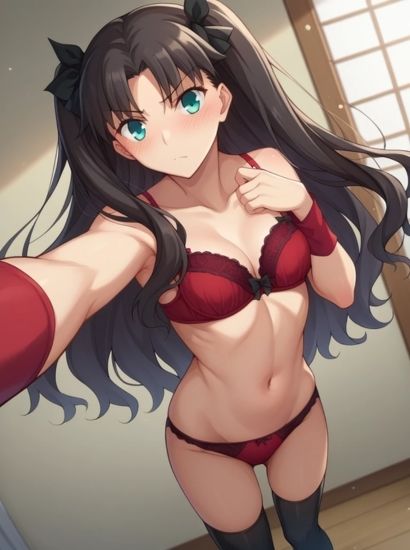 Fateの遠坂凛から送られてきた自撮り写真 サンプル2ページ目