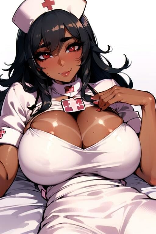 AIグラビアCG集 爆乳ギャルナース サンプル5ページ目