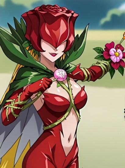 デジモンのロゼモンから送られてきた自撮り写真 サンプル1ページ目