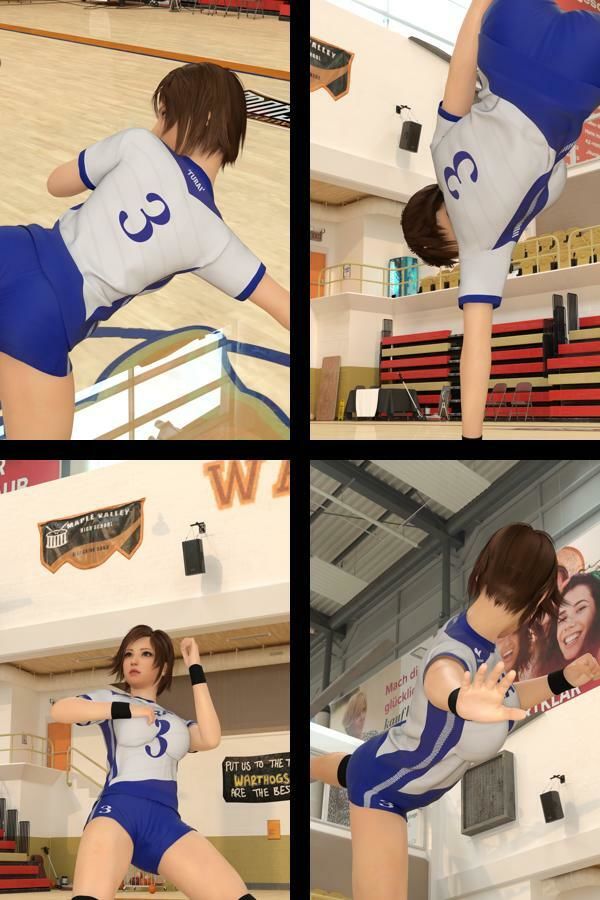 関西弁の女性格闘家Volley（バレー）-01 サンプル1ページ目