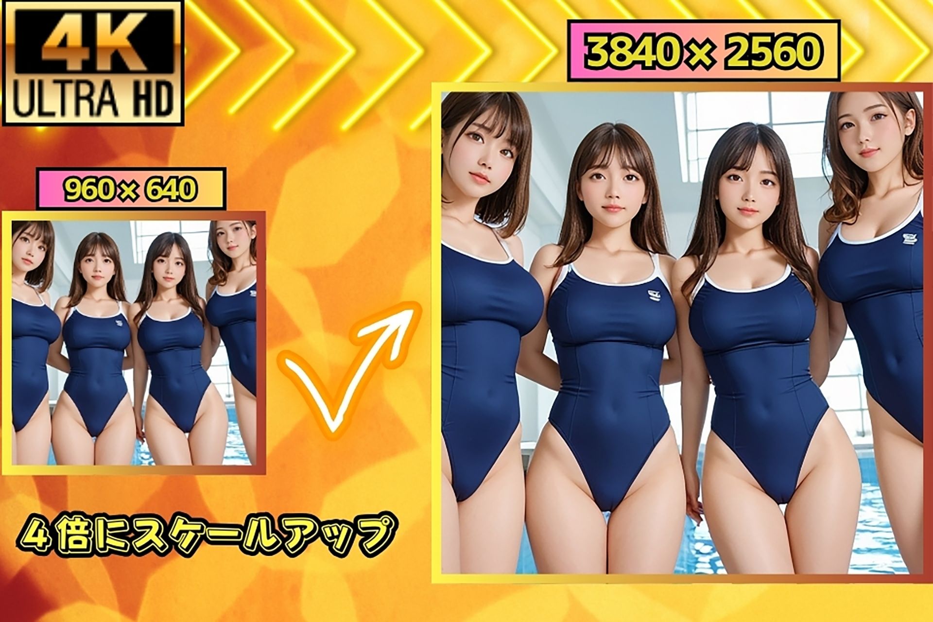 市営プールで濡れ濡れのスク水美女たちをハメまくって堪能しまくった話 サンプル3ページ目