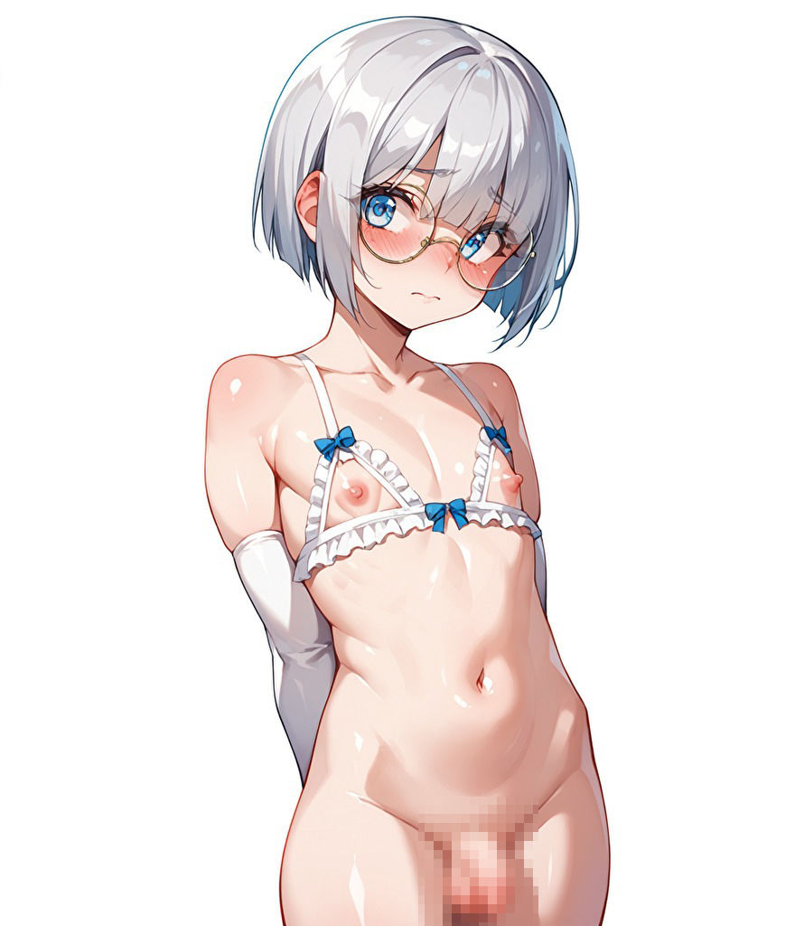 銀髪メガネ男の娘とケツハメSEX サンプル5ページ目