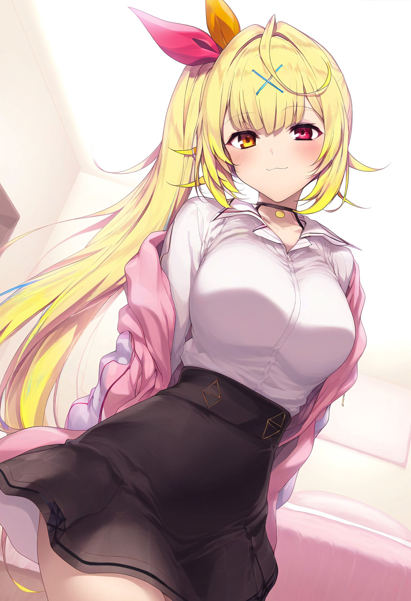【にじ〇んじ】星〇サラとお部屋で×× サンプル1ページ目