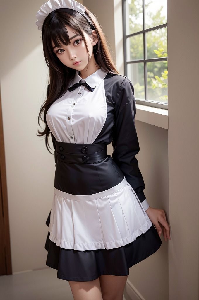 【いいなり痴女メイド特集】AI美女グラビア写真集 サンプル3ページ目