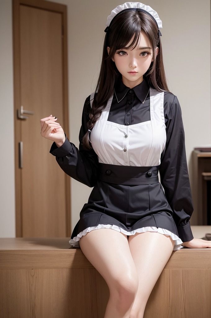 【いいなり痴女メイド特集】AI美女グラビア写真集 サンプル6ページ目