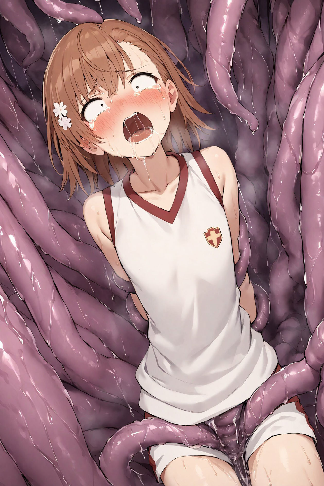 全身触手責め地獄〜御坂美琴編〜 サンプル1ページ目