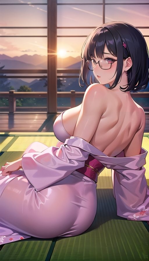 黒髪巨乳美人温泉旅行2 サンプル1ページ目
