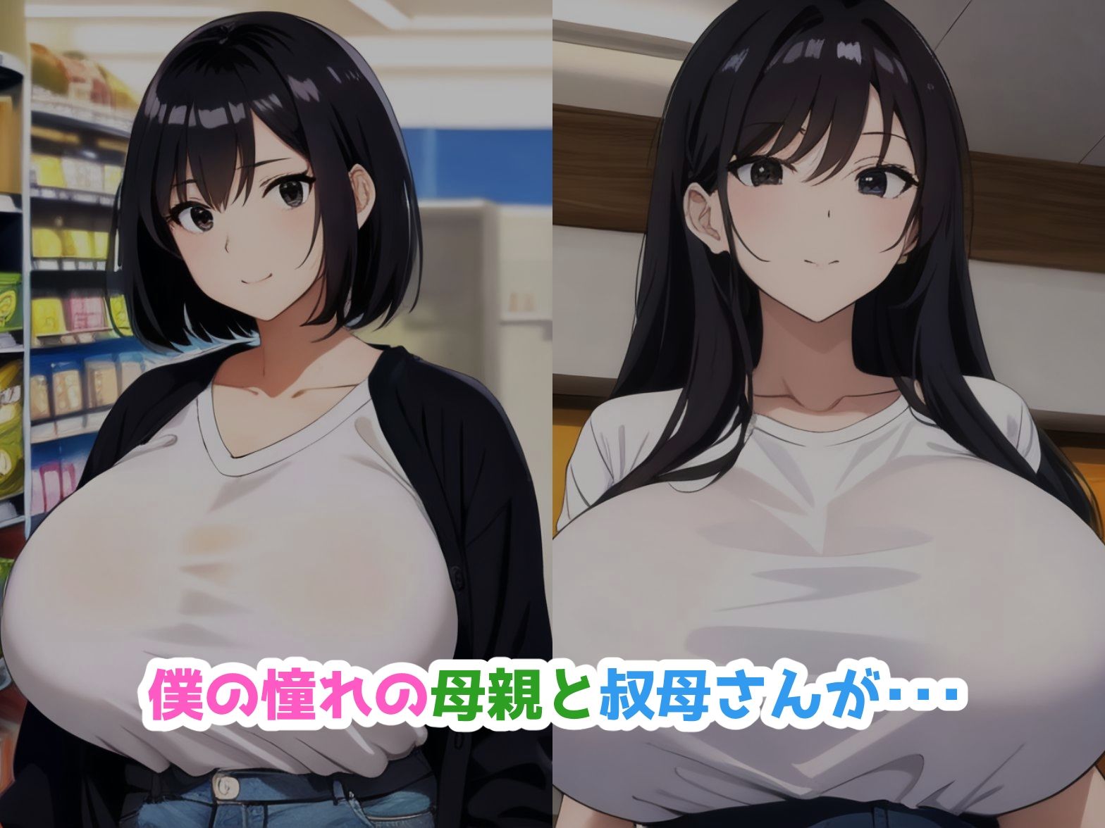 母と叔母、催●おじさんの所有物になる。 サンプル1ページ目