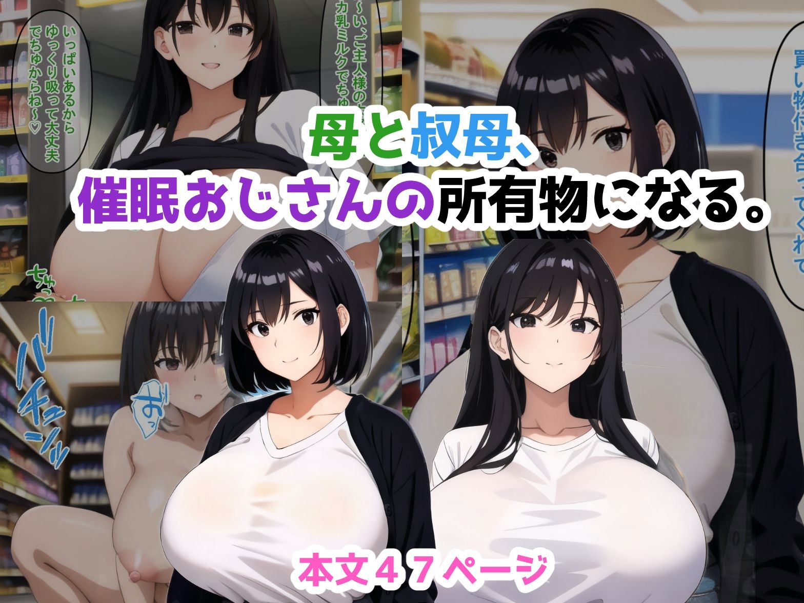 母と叔母、催●おじさんの所有物になる。 サンプル3ページ目