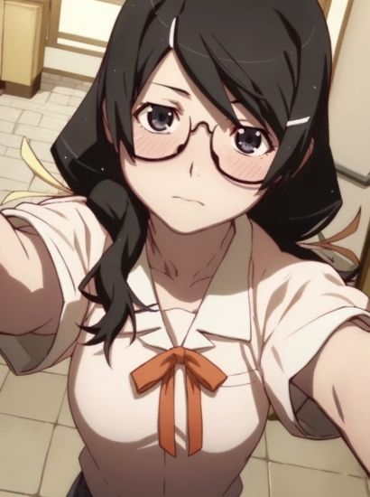 化物語の羽川翼から送られてきた自撮り写真 サンプル1ページ目