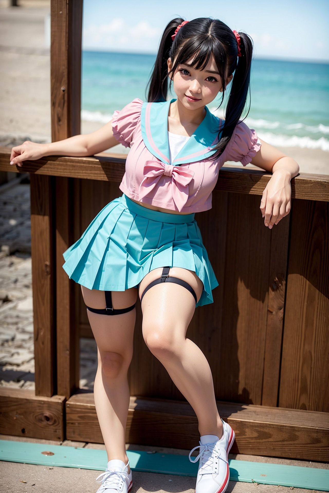 制服改造しまくりJKがパンチラ挑発してきた サンプル2ページ目