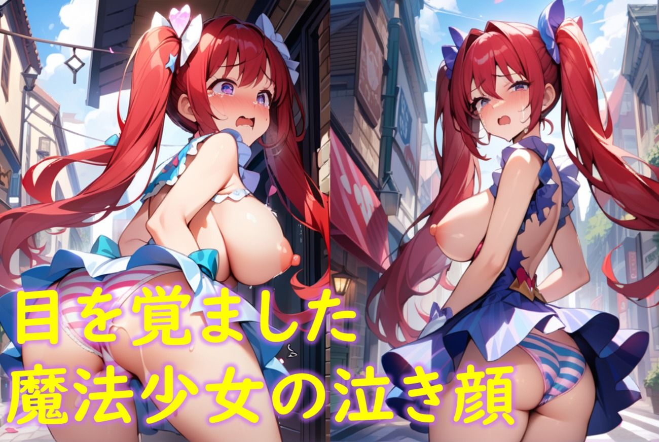 怪人に襲われて気絶した魔法少女が市民に〇される本 サンプル10ページ目