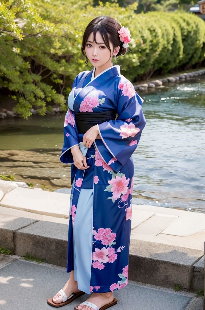 【浴衣＆着物美女特集】AIグラビア写真集 サンプル2ページ目