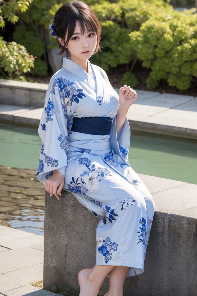 【浴衣＆着物美女特集】AIグラビア写真集 サンプル5ページ目