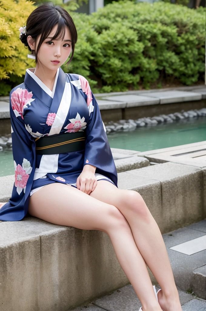 【浴衣＆着物美女特集】AIグラビア写真集 サンプル6ページ目