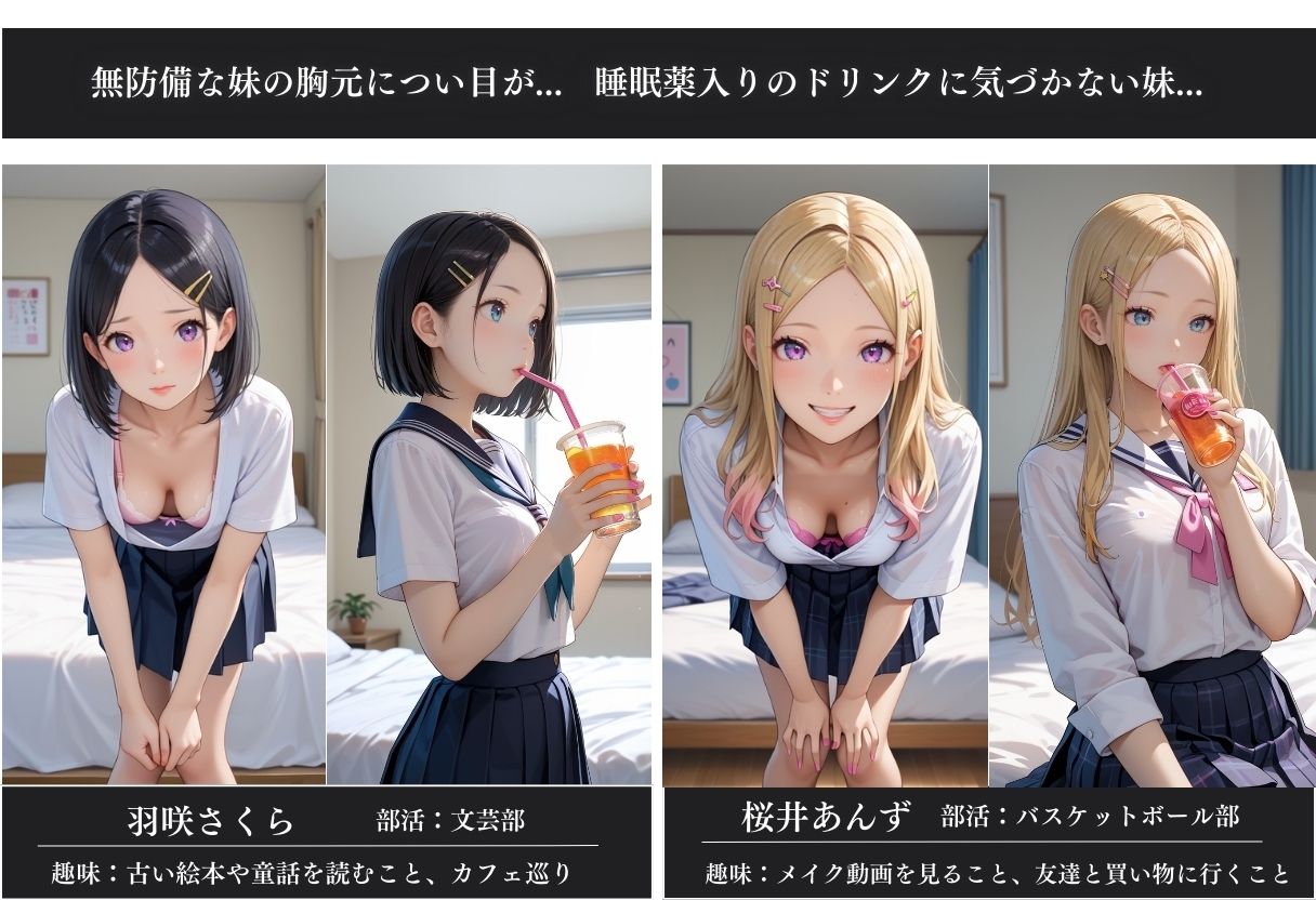 睡眠薬で眠らせた妹 サンプル3ページ目