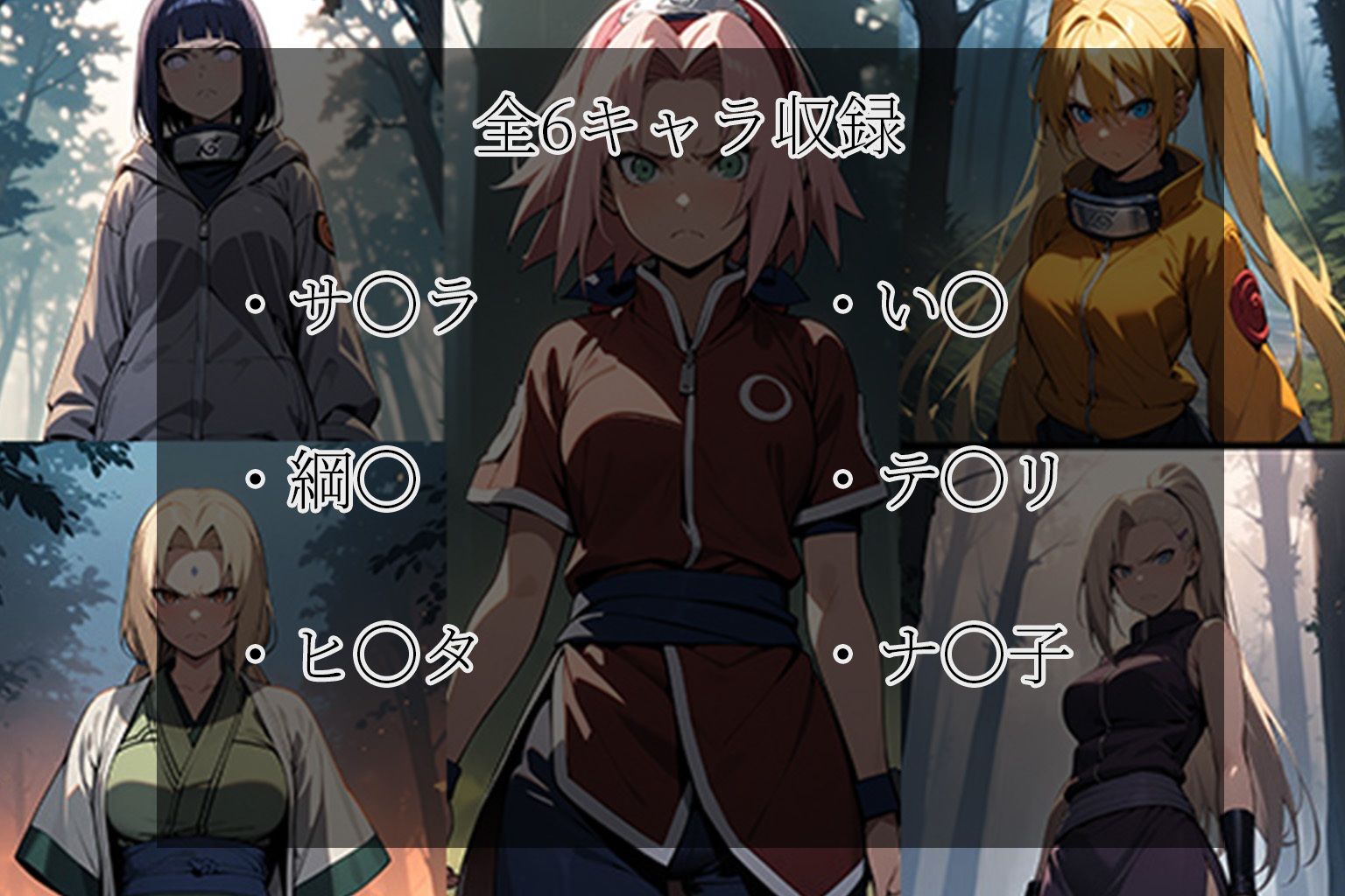 妖術に屈服させられる くノ一 NARUTO CG集 サンプル3ページ目