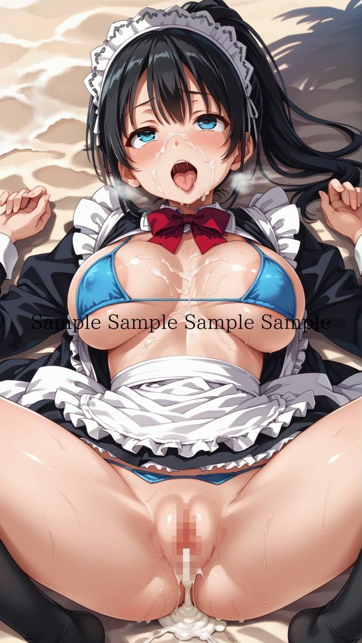 夏だ！海だ！堕天使水着エロメイド達とビーチで乱交バカンス！パート4 サンプル10ページ目
