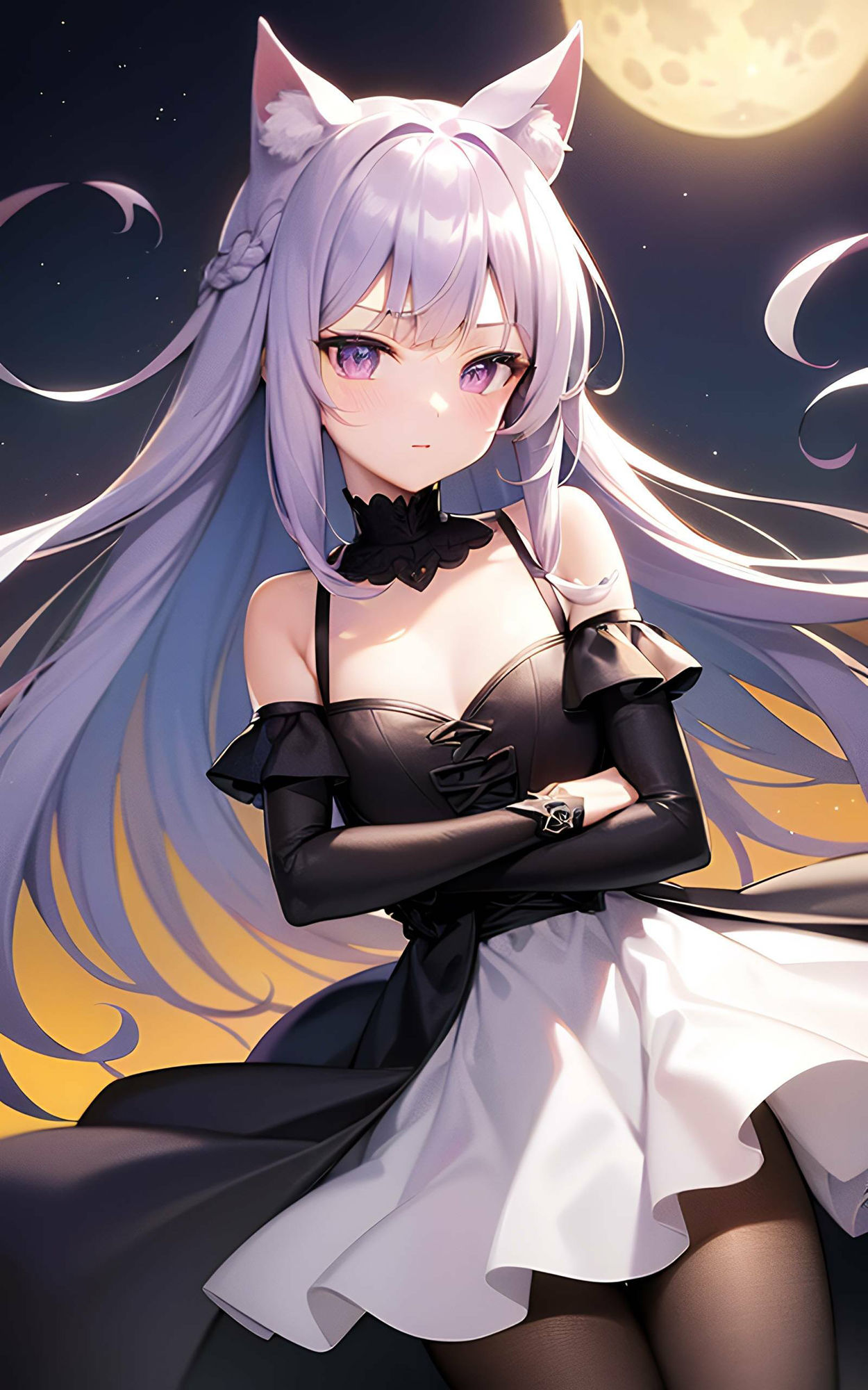 ハロウィンの魔法:猫耳娘たちの魅惑イラスト集 サンプル6ページ目