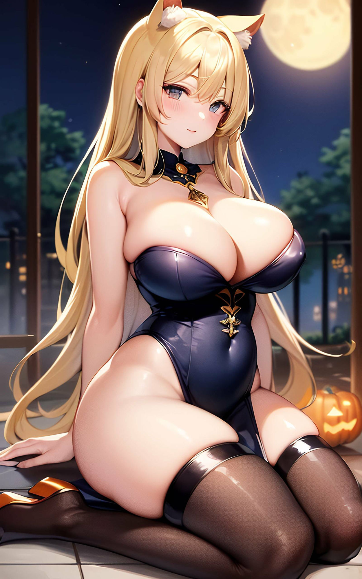 ハロウィンの魔法:猫耳娘たちの魅惑イラスト集2 サンプル4ページ目
