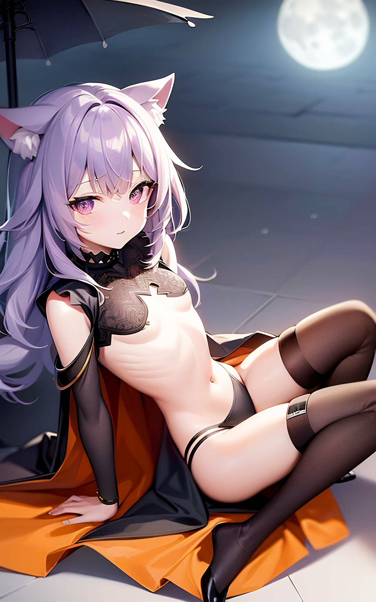 ハロウィンの魔法:猫耳娘たちの魅惑イラスト集2 サンプル7ページ目