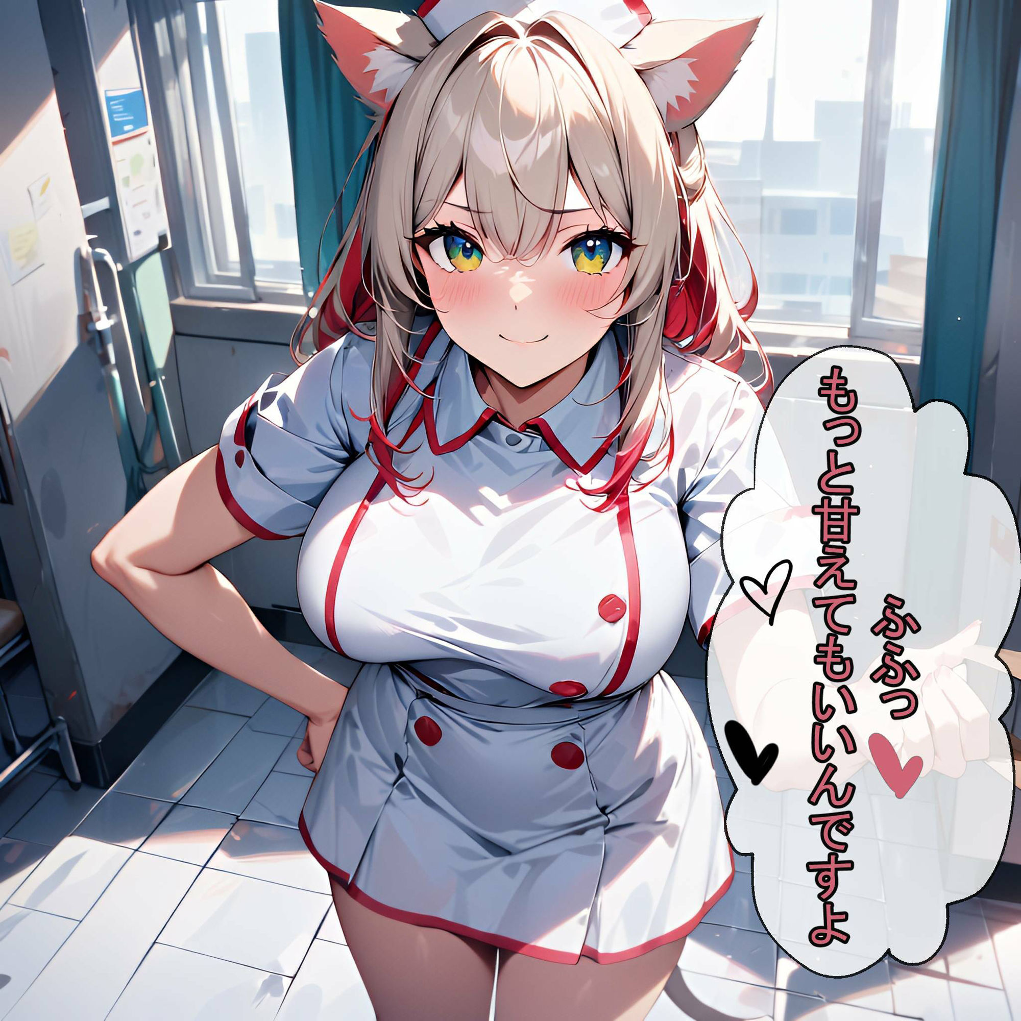 キュートなにゃんこナースたちのCG＆セリフ集 サンプル5ページ目
