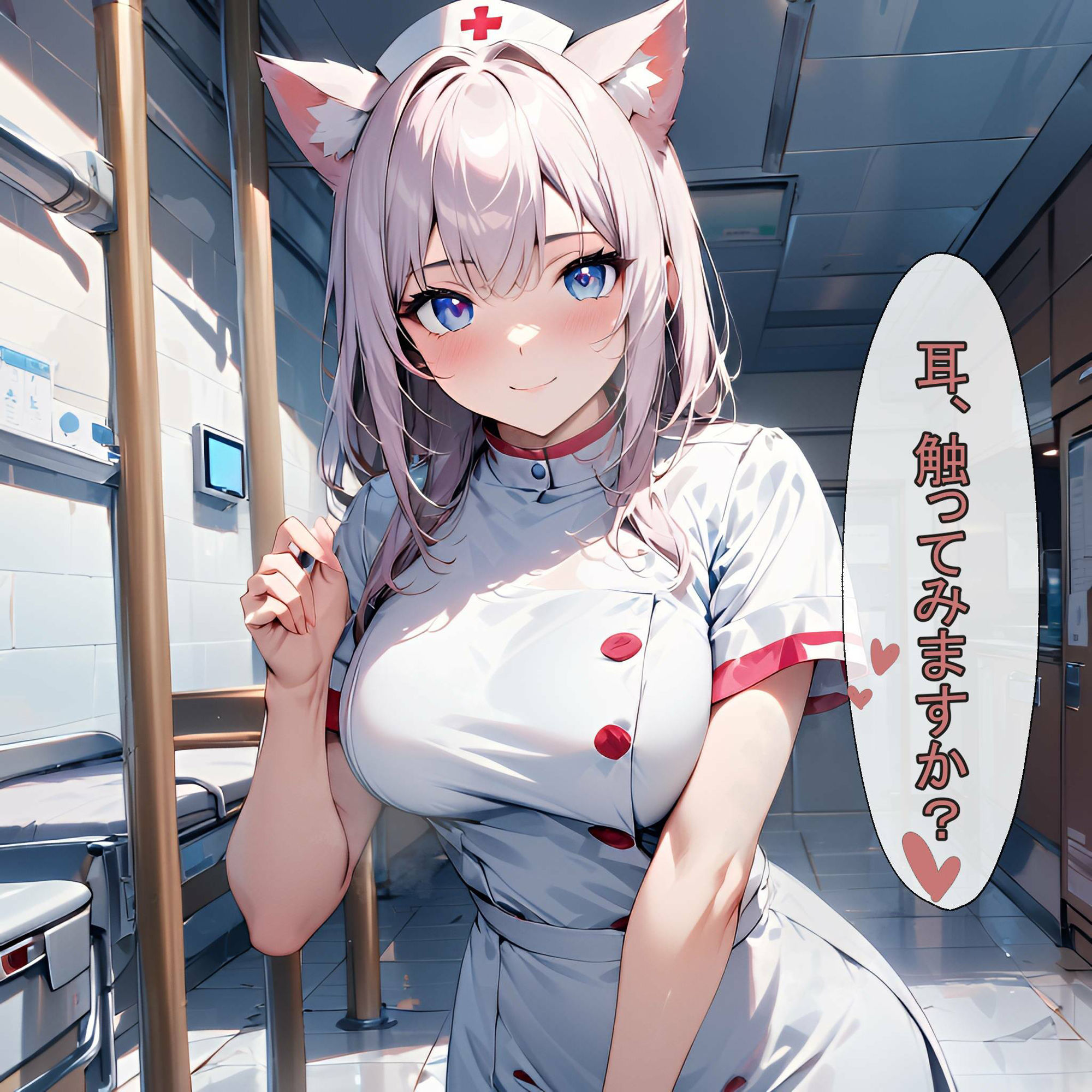キュートなにゃんこナースたちのCG＆セリフ集 サンプル8ページ目